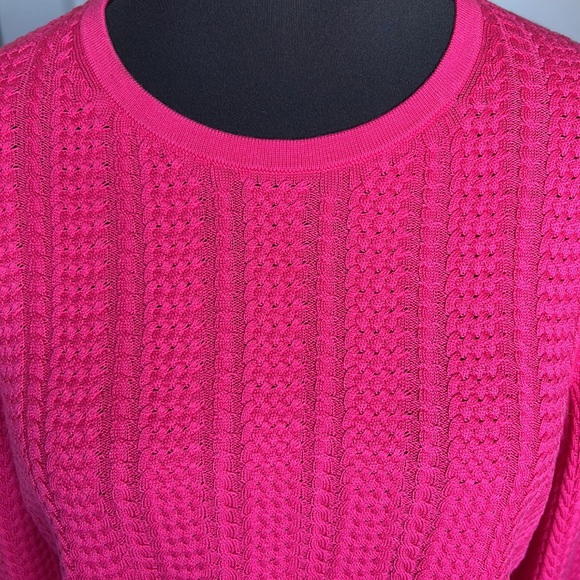 Fine Cable Knit Sweater - Picture 3 of 8